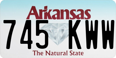 AR license plate 745KWW