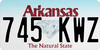 AR license plate 745KWZ