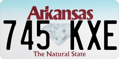 AR license plate 745KXE