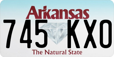 AR license plate 745KXO