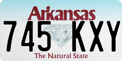 AR license plate 745KXY