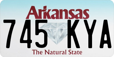 AR license plate 745KYA