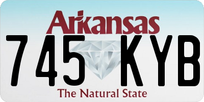 AR license plate 745KYB
