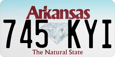AR license plate 745KYI