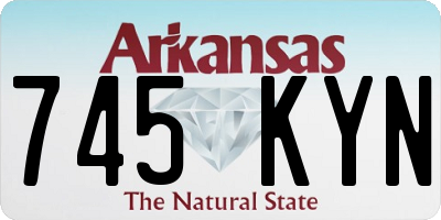 AR license plate 745KYN