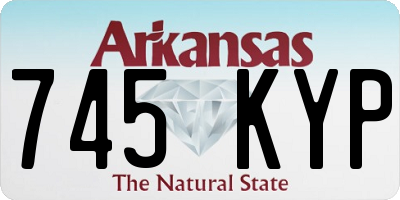 AR license plate 745KYP
