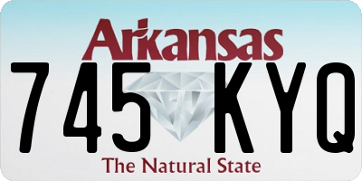 AR license plate 745KYQ