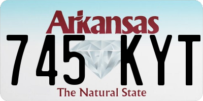 AR license plate 745KYT