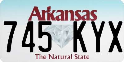 AR license plate 745KYX