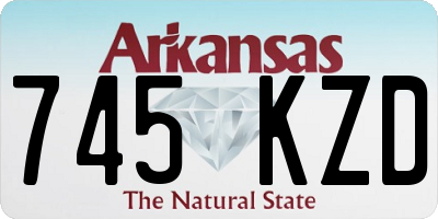 AR license plate 745KZD