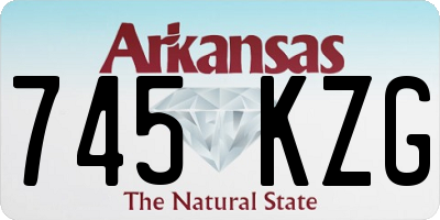 AR license plate 745KZG