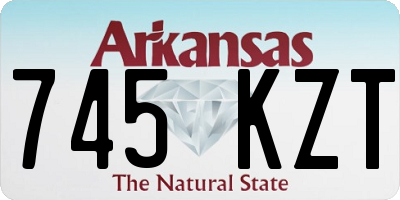 AR license plate 745KZT
