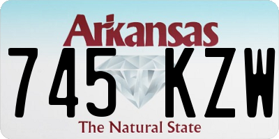 AR license plate 745KZW