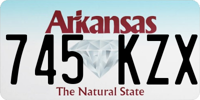 AR license plate 745KZX