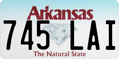 AR license plate 745LAI