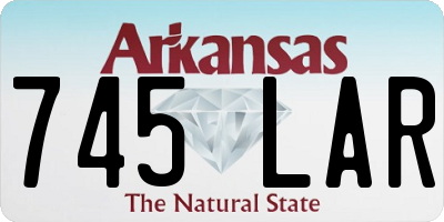 AR license plate 745LAR