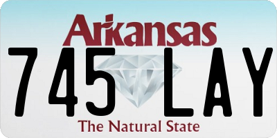 AR license plate 745LAY
