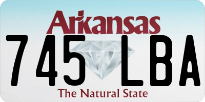 AR license plate 745LBA