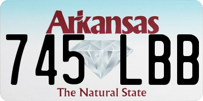 AR license plate 745LBB