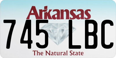 AR license plate 745LBC