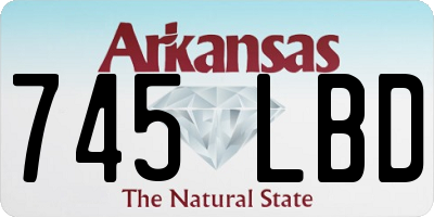 AR license plate 745LBD