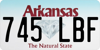 AR license plate 745LBF