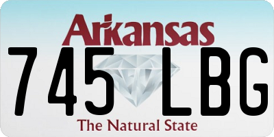 AR license plate 745LBG