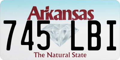 AR license plate 745LBI