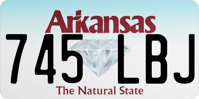 AR license plate 745LBJ