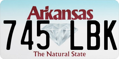 AR license plate 745LBK