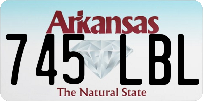 AR license plate 745LBL