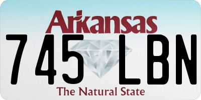 AR license plate 745LBN