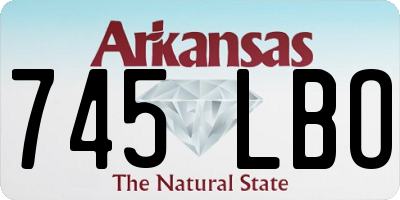 AR license plate 745LBO