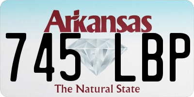 AR license plate 745LBP