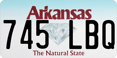 AR license plate 745LBQ