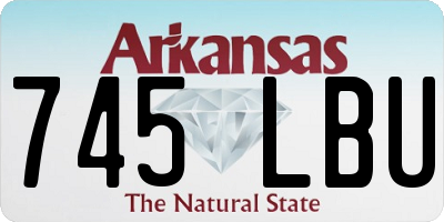 AR license plate 745LBU