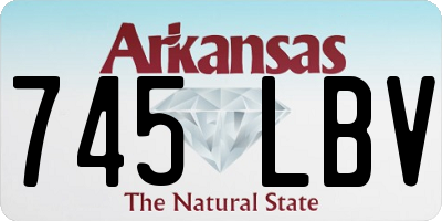 AR license plate 745LBV