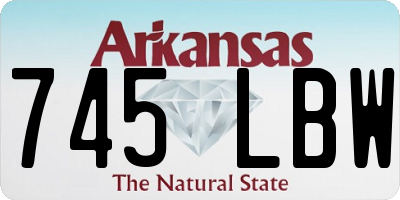 AR license plate 745LBW