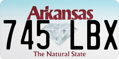 AR license plate 745LBX