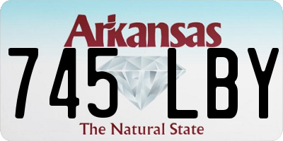 AR license plate 745LBY