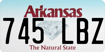AR license plate 745LBZ