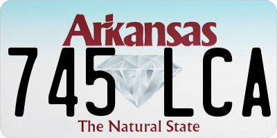 AR license plate 745LCA