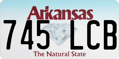 AR license plate 745LCB