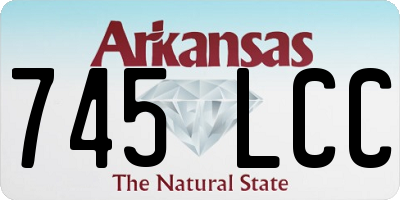 AR license plate 745LCC
