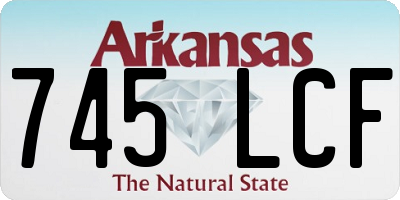 AR license plate 745LCF