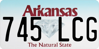 AR license plate 745LCG