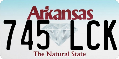 AR license plate 745LCK
