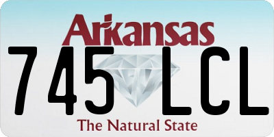 AR license plate 745LCL