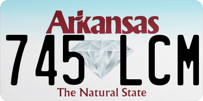 AR license plate 745LCM