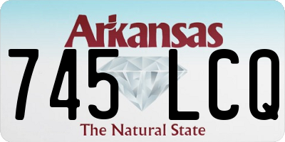 AR license plate 745LCQ